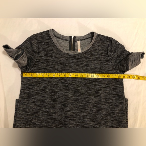 Gilli charcoal dress with back zipper & short sleeves - Picture 6 of 13